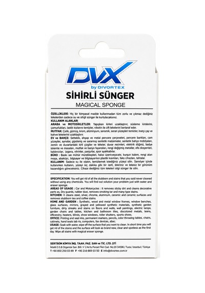 Dvx Sihirli Sünger Magic Sponge