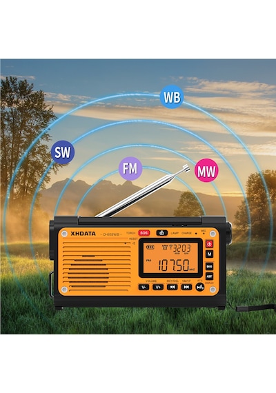 Acil Durum Radyosu Deprem,afet Radyosu Xhdata D-608 Wb