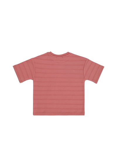 Civil Boys Basic Önü Cepli 2-5 Yaş Tişört - Pembe Gül Kurusu