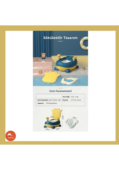 Tuvalet Eğitici Lazımlık - Sarı