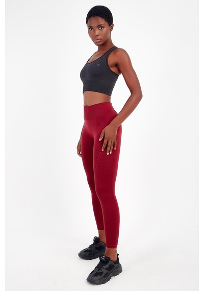 Maraton Active Slimfit Kadın Bisiklet Yaka Kolsuz Fitness Siyah Bra 813047-Siyah