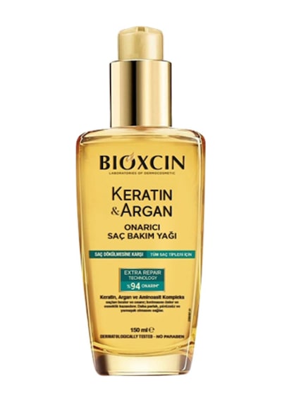 Bioxcin Keratin & Argan Onarıcı Saç Bakım Yağı 150 Ml 3'li Avantaj Paketi Mıchu