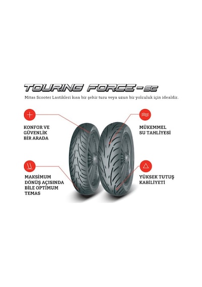Mitas  150/70-13 64S TL Touring Force-Sc Arka Lastik