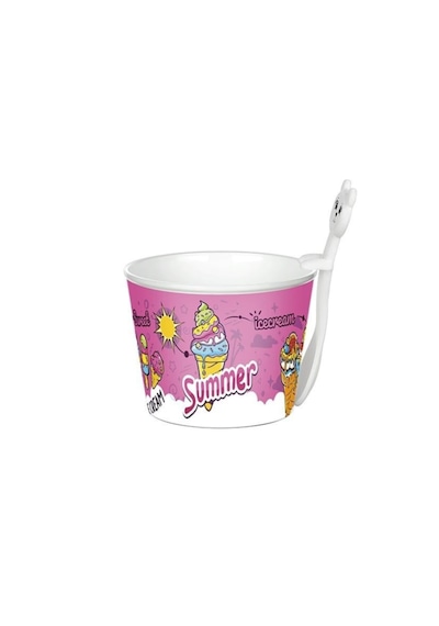 4 Lü Cupice Dondurma Seti Kaşıklı