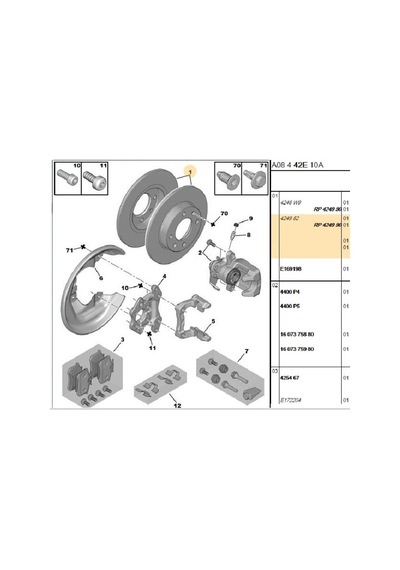 Arka Disk Partner 307 C3 Xsara 05- 4249.90