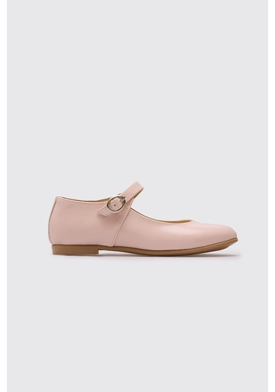 Panço Kız Çocuk Pudra Babet 2612gk10017 Pembe