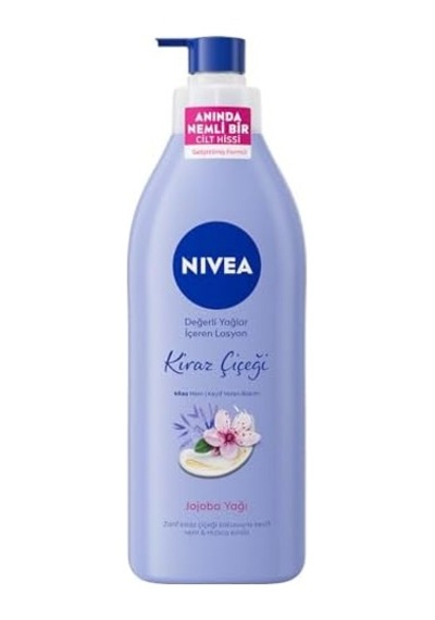 Değerli Yağlar İçeren Vücut Losyonu Kiraz Çiçeği Ve Jojoba Yağı, 400 Ml,tüm Ciltler,48 Saat Nemlendirici, Hızlı Emilir