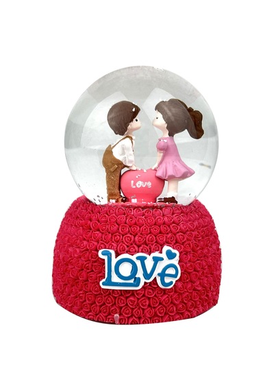 Love Sevgililer Işıklı Ve Müzikli Kar Küresi