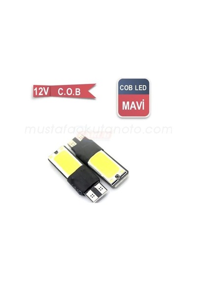 Carub 12V T10 C.O.B Cambus Mavi Led Takımı