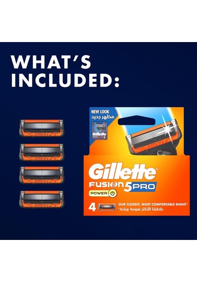 Fusion Proglide Power Yedek Tıraş Bıçağı 4'lü