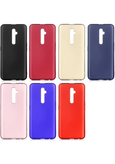 Ekılıf - Oppo Reno 2z Uyumlu Kılıf Mat Soft Premier Silikon Kapak - Rose Gold