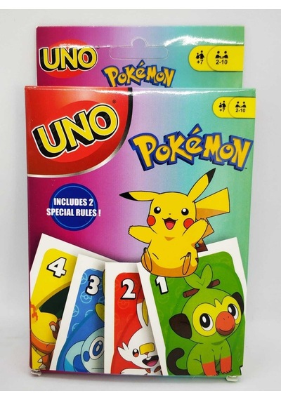 Pokemon Temalı Uno Oyun Kartları 108 Kart