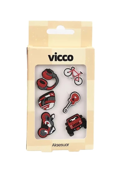 Vicco 996.a26y.005 Race Jibbitz Renkli