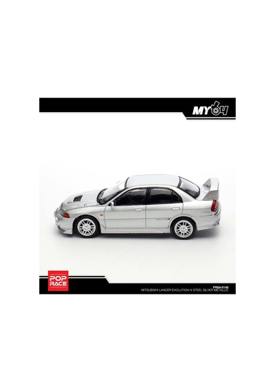 /64 Mitsubishi Lancer Evolution Iv Steel Silver Metallic