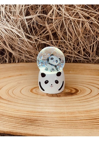 Giftmoda Mini Işıklı Panda Kar Küresi