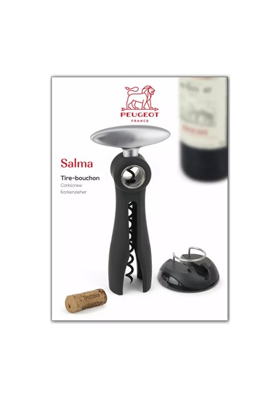 Peugeot Salma Folyo Kesicili Tirbuşon Black 19 Cm Renkli
