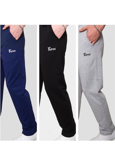 Newforss Frs-2509x3 Unisex Eşofman Altı 3'lü Paket Çok Renkli Newforss Frs-2509x3 Unisex Eşofman Altı 3'lü Paket Çok Renkli