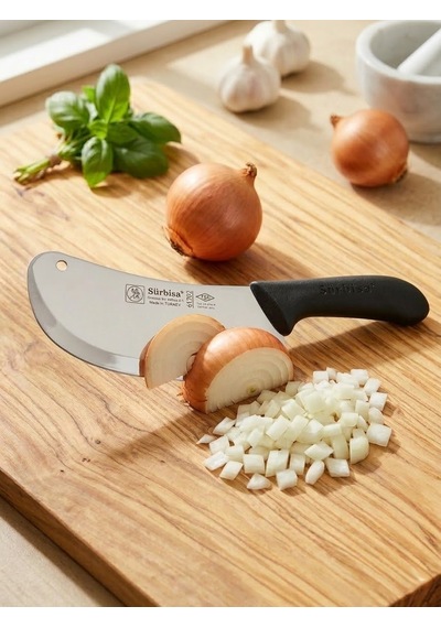 Sürmene Et Tavuk Kemik Soğan Doğrama Satırı 29 Cm Keskin Çelik Uzman Mutfak Satır Sürbisa 61702 Siyah