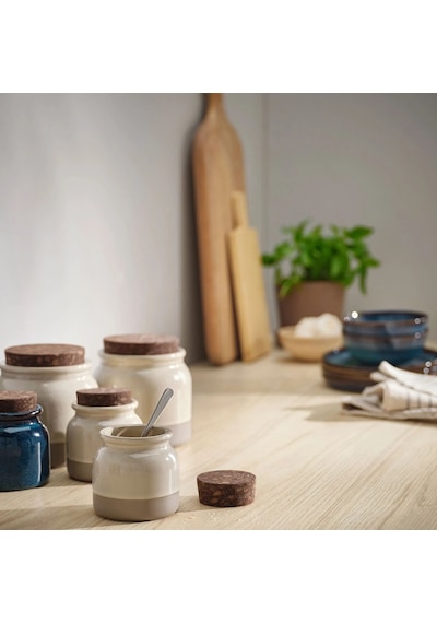 Ikea Brugdhaj Gıda Kavanozu 300 Ml 9 X 9 Cm Krem