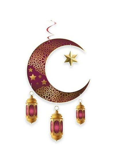 Dodomar Süs Sarkıt Ramazan Tavan Ayyıldız Kandi90x30bordo