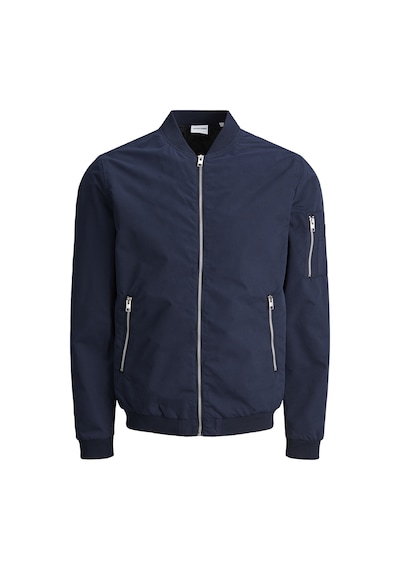 Jack & Jones Büyük Beden Beyzbol Yaka Bomber Ceket- Rush - 12173990 Navy Blazer