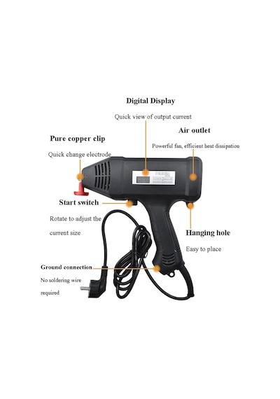 Mma-200h 200 Amper 3900w Dijital Göstergeli Full Set Çanta Kaynak Makinesi
