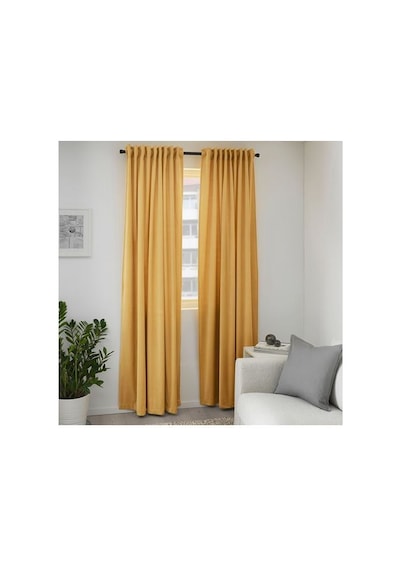 Ikea Sanela Fon Perde 140x300 Cm Hardal