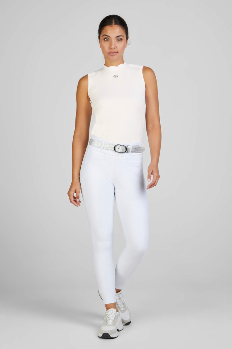 Pikeur Seamless Top 7217 Fonksiyonel Spor Kadın Üst T-shirt Beyaz