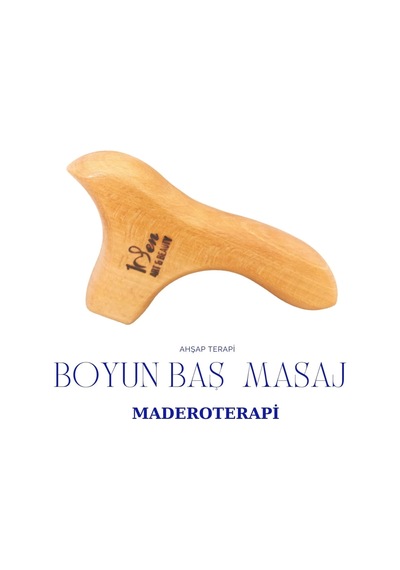 Maderoterapi Baş Boyun Saç Masaj Aleti Kahverengi