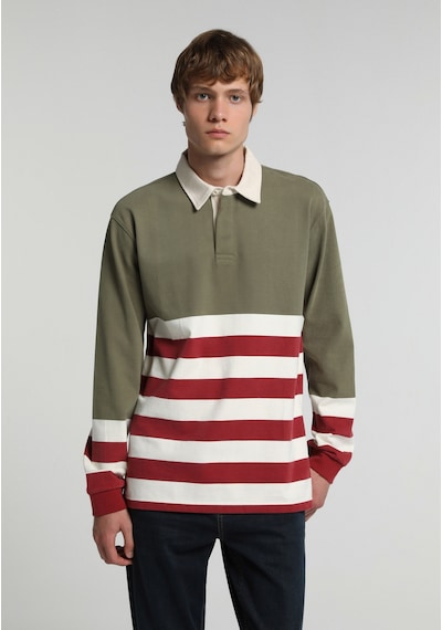 Colin's Colins Relaxed Fit Polo Yaka Düz Erkek Yeşil Uzun Kol Tişört Cl1081810 Q1.v1 Grn