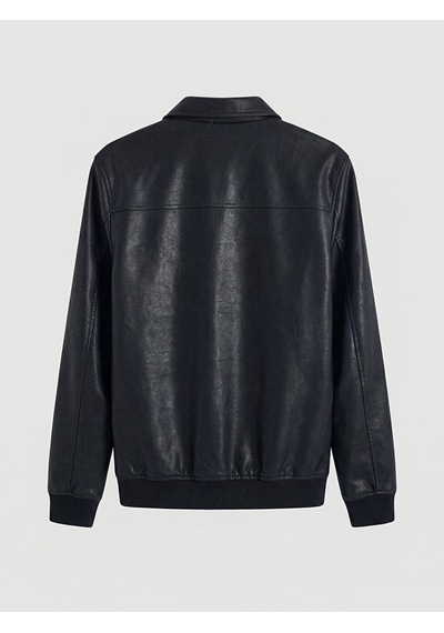 Lcwaıkıkı Classic Siyah Regular Fit Erkek Deri Görünümlü Ceket
