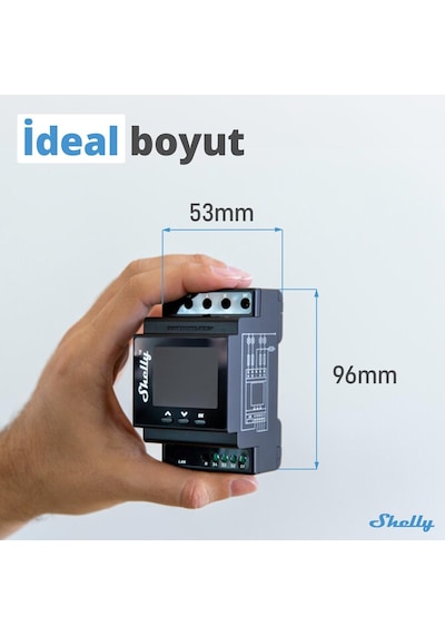 Shelly Pro 4PM Dört Kanal Enerji Ölçer Röle