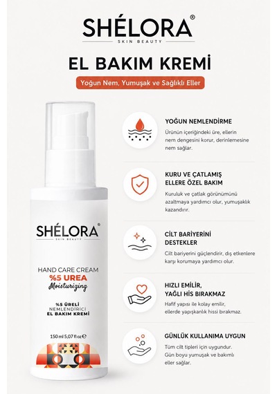 Shelora Skin Beauty Nemlendirici El Bakım Kremi
