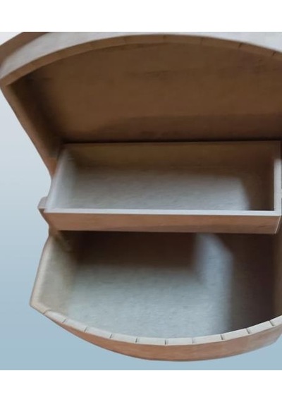 1448bng90266hobi Adn Dekoratif Dikiş Kutusu Hareketli Bölmeli Ahşap Mdf Ham Cnc Kesim El Yapım