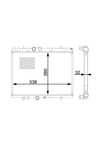 Mahle Su Radyatörü Peugeot Boxer-citroen Jumper 2.0-2.2 Bluehdi Mahle Cr1601000s 1680410280-1626264480-1613996380
