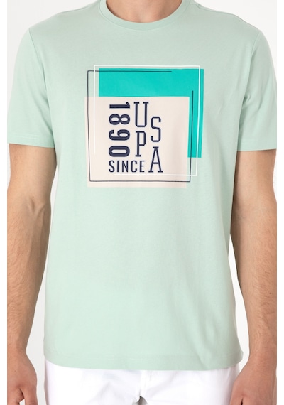 U.S. Polo Assn. Erkek Regular Fit Bisiklet Yaka Su Yeşili Tişört 50306880-VR048 U.S. Polo Assn. Erkek Regular Fit Bisiklet Yaka Su Yeşili Tişört 50306880-VR048