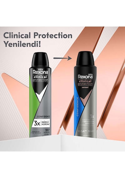 Rexona Men Clinical Protection Erkek Sprey Deodorant 150 ML + Dove Argan Yağlı Duş Köpüğü 200 ml