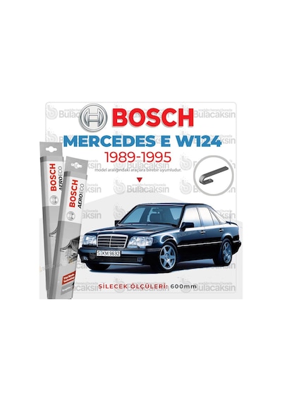 Mercedes E W124 Muz Silecek Takımı 1989-1995 Bosch Aeroeco