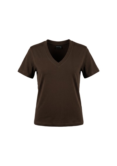Goffra Kadın Vision V Yaka Premium Kalite Yoğun Dokulu Pamuklu T-shirt Kahverengi W102-r0220-07 Goffra Kadın Vision V Yaka Premium Kalite Yoğun Dokulu Pamuklu T-shirt Kahverengi W102-r0220-07