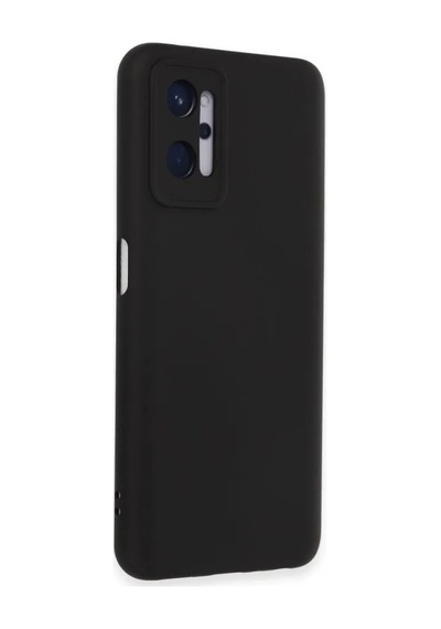 Jenerik Realme 9i 4g Kılıf Nano İçi Kadife Silikon - Siyah