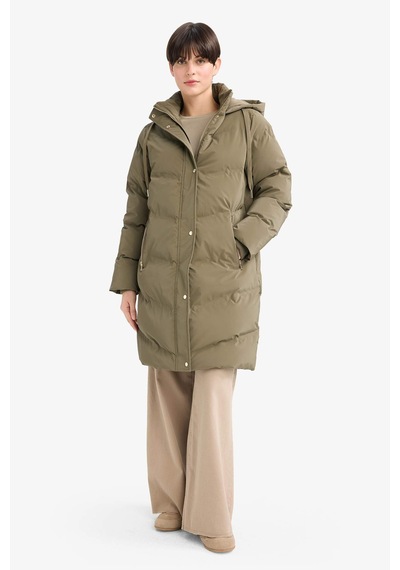 Defacto Regular Fit Kapüşonlu Fermuarlı Parka F2876ax25wnkh402 Haki-kh402