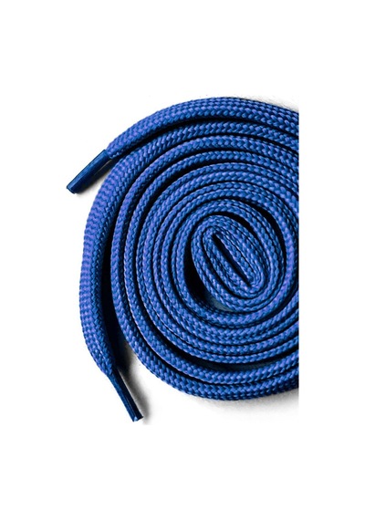 Hapshoe Saks Mavisi 1 Cm Kalınlığında 1 Çift Yassı Spor Ayakkabı Bağcığı Mavi