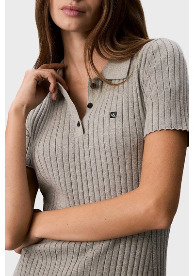 Calvin Klein % 100 Pamuk Fitilli Düğmeli Polo Yaka Mini Elbise Lv047g301gp7a Bayan Elbise Lv047g301g P7a Gri Melanj Calvin Klein % 100 Pamuk Fitilli Düğmeli Polo Yaka Mini Elbise Lv047g301gp7a Bayan Elbise Lv047g301g P7a Gri Melanj