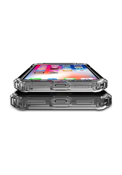 Apple Uyumlu iPhone Blogy 8 Plus 7 İle Crystal Fit Kılıf Smoke Black Siyah