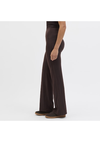 Jack & Jones Kadin Yuksek Bel Yoga Tayti Interlock Kumas Esnek Spor Tayt - 12292391 Seal Brown