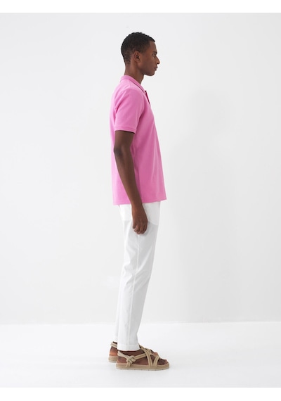 Xint Pembe Pamuk Dokulu Regular Fit Tişört 502070