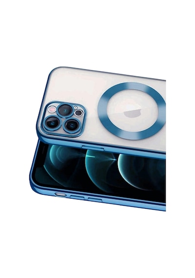 Apple Uyumlu   iPhone 13 Pro Kılıf Kross Magneticsafe Kapak - Sierra Blue