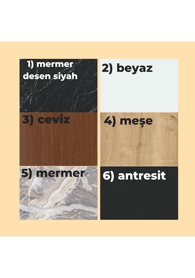 Lyla C Sehpa, Yan Sehpa, Servis Sehpa Beyaz Beyaz