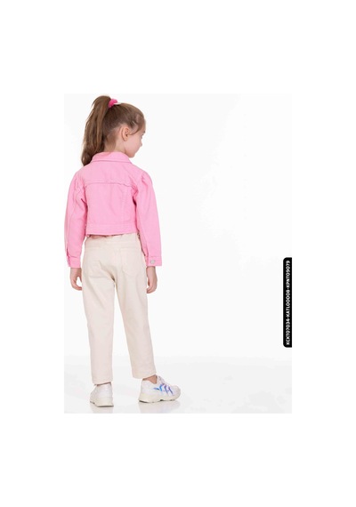 XO Kids Kız Beli Büzgülü Pantolon 4-8 Yaş 54713 Kpnt09079 Krem 001