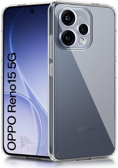 Oppo Reno 15 Uyumlu Silikon Kılıf - Darbe Emici Kamera Korumalı Esnek Kapak - Şeffaf Şeffaf